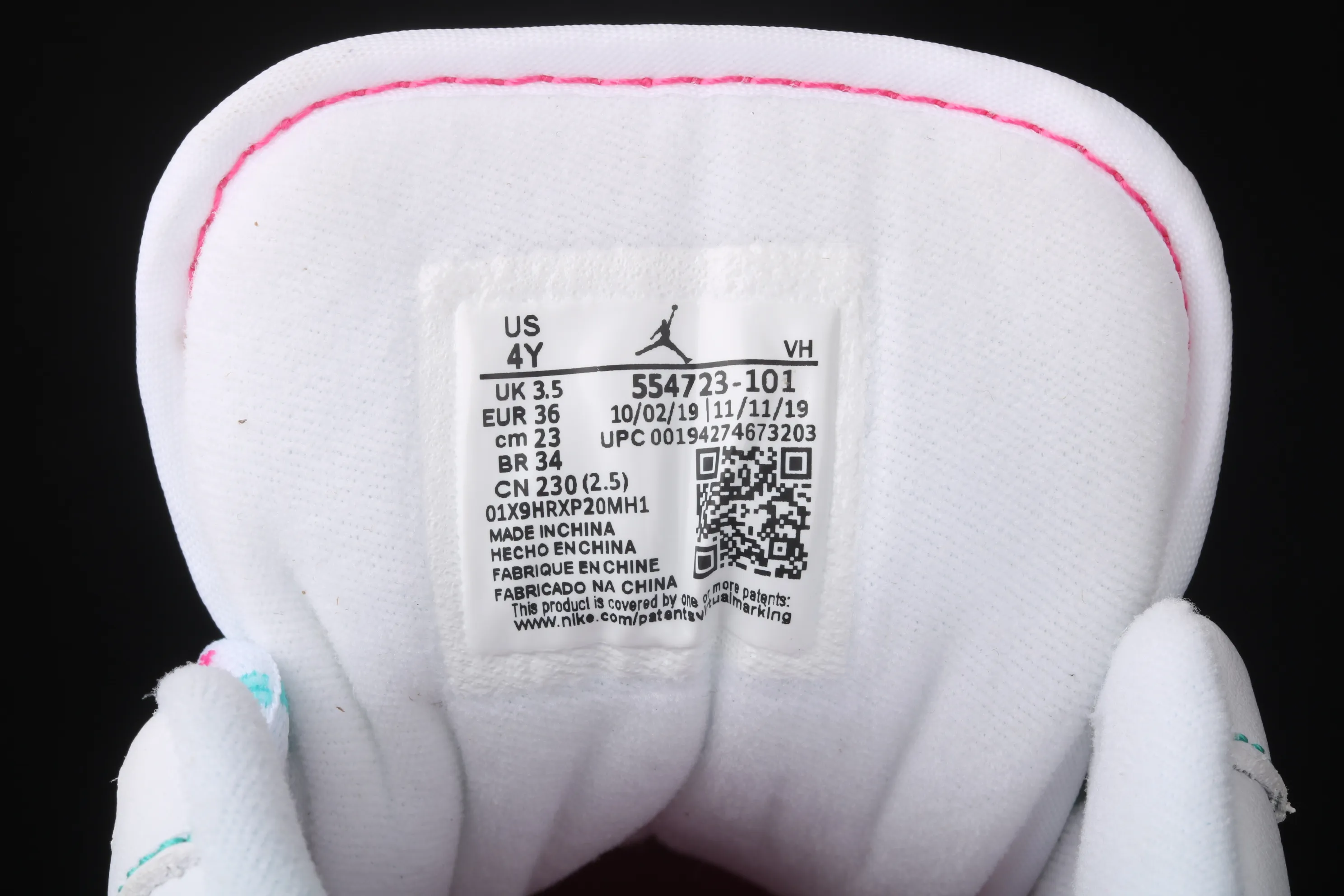 All categories Air Jordan Jordan series basketball shoes Air Jordan 1 Low Air Jordan 1 Low GS "Pink" AJ1 Joe 1 low top pink and white 554723-101